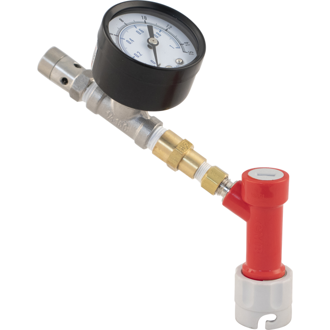 Pin Lock Quick Disconnect (QD) Adjustable Pressure Relief Valve W/Pressure Gauge