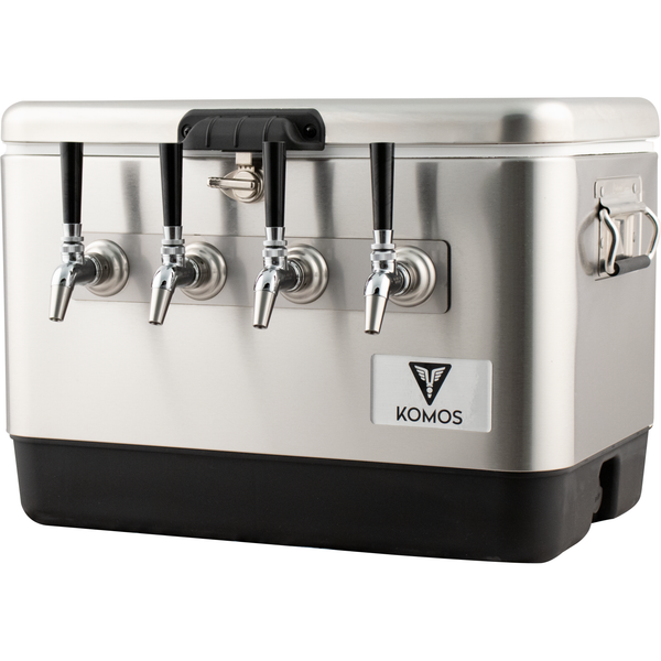 KOMOS® Stainless Steel Jockey Box (4 Tap) - Rear Entry