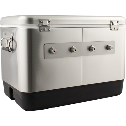 KOMOS Stainless 4 Tap Jockey Box - Rear Entry