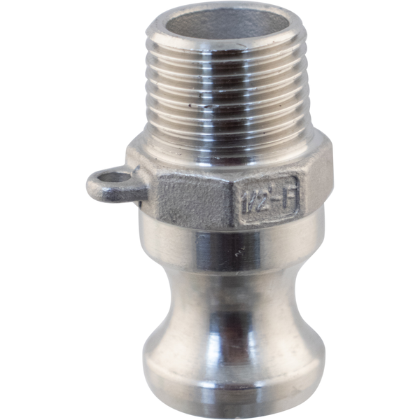 Stainless Steel Camlock - Male Cam X 1/2 in. MPT (Type F)