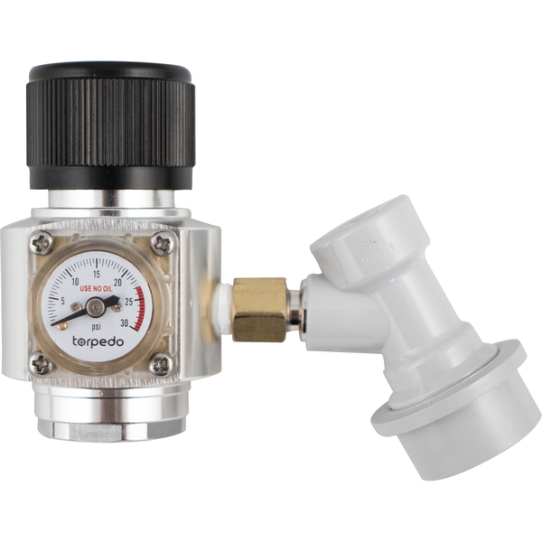 Torpedo™ Mini CO2 Regulator Kit - Ball Lock Quick Disconnect (QD)