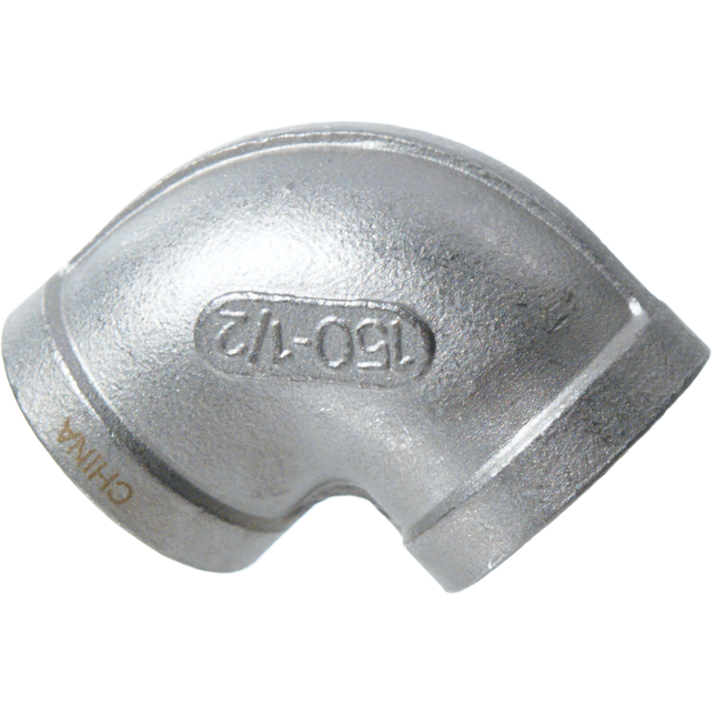 Stainless - Elbow 1/2 in fpt x 1/2 in fpt