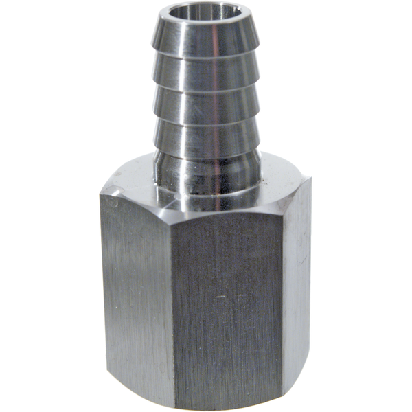 Stainless - 1/2 in. FPT x 1/2 in. Barb