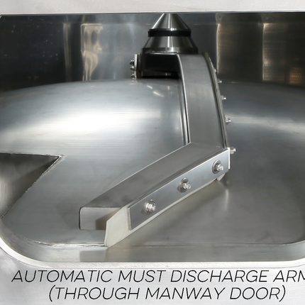 Speidel 7,000L/2000 mm Diameter FD-ITAK Sealed Red Wine Fermenter w/ Interal Must Plunger, Standard Manway and Motorized Must Ejection