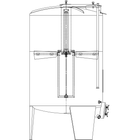 Speidel 6,800L/2000 mm Diameter FD-ITTK Sealed Red Wine Fermenter w/ Interal Must Plunger and Standard Manway