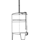 Speidel 6800L/2000 mm Diameter FD-MTTK Sealed Red Wine Fermentaion Tank w/ Must Plunging System and Standard Manway