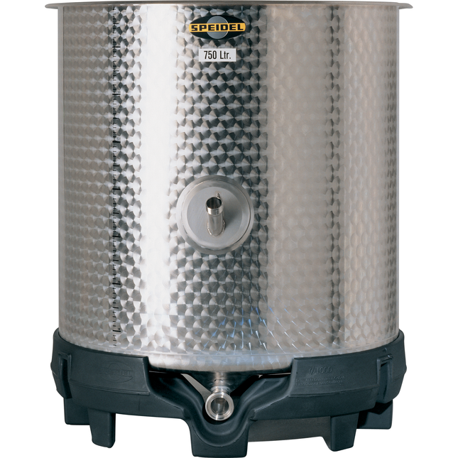 Speidel 1000L SO-Z Dish Bottom Open Top Mixing Tank w/ Forkliftable PE Base) - PRECONFIGURED