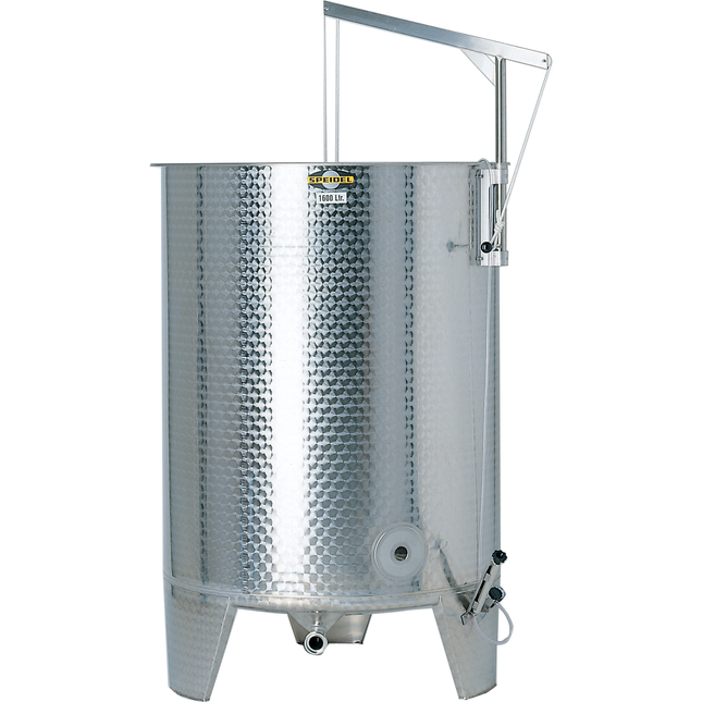 Speidel 2850L, 1600mm Diameter FO Dish Bottom Variable Volume Tank w/ Lid