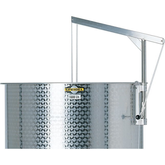 Speidel 2850L, 1600mm Diameter FO Dish Bottom Variable Volume Tank w/ Lid