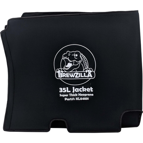 BrewZilla Neoprene Jacket | 35L | Gen 3.1.1 & Older | DigiBoil Compatible | Improves Heating Times | Reduces Heat Loss | Removable for Faster Chilling