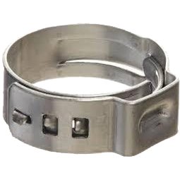 (Pack of 20) Stepless Clamp - Stainless - For 1/4" OD Tubing