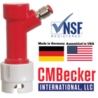 Pin Lock Quick Disconnect (QD) Gas In (RED) - FLARE GRAY TOP