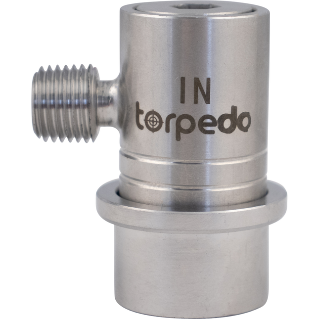 Torpedo Ball Lock Quick Disconnect (QD) Gas In - 1/4" MNPT Stainless