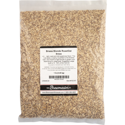 Malt - Briess Blonde RoastOat - Per Lb (Showroom Only)