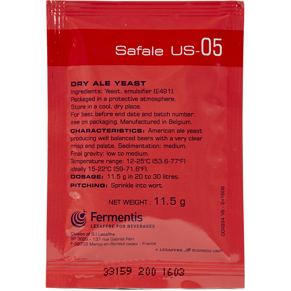 Fermentis | SafAle™ US-05 American Ale | Dry Beer Yeast