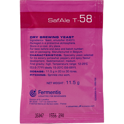 Fermentis Dry Yeast - Safbrew T-58 - PLACEHOLDER