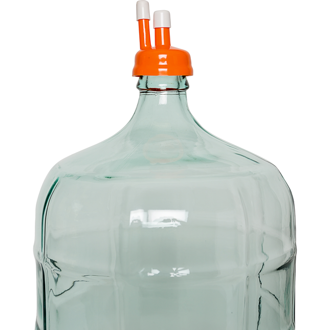 Carboy Hood w/ White Caps- (3, 5, 6, 6.5 Gallon smooth neck)