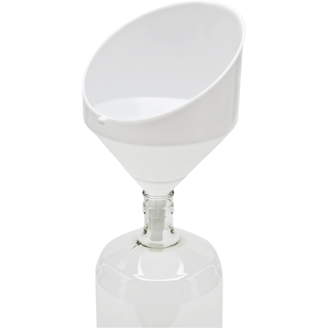 Funnel - Vintage Shop - 25 cm - White Plastic - Anti-Splash 