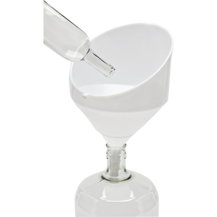 Funnel - Vintage Shop - 25 cm - White Plastic - Anti-Splash 