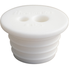 Brewmaster Silicone Stopper - #6.5 w/ 2 Holes (3/8 in. & 1/4 in.)