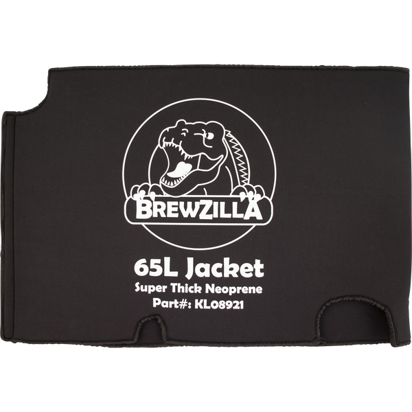 BrewZilla Neoprene Jacket | 65L | Gen 3.1.1 & Older | DigiBoil Compatible | Improves Heating Times | Reduces Heat Loss | Removable for Faster Chilling