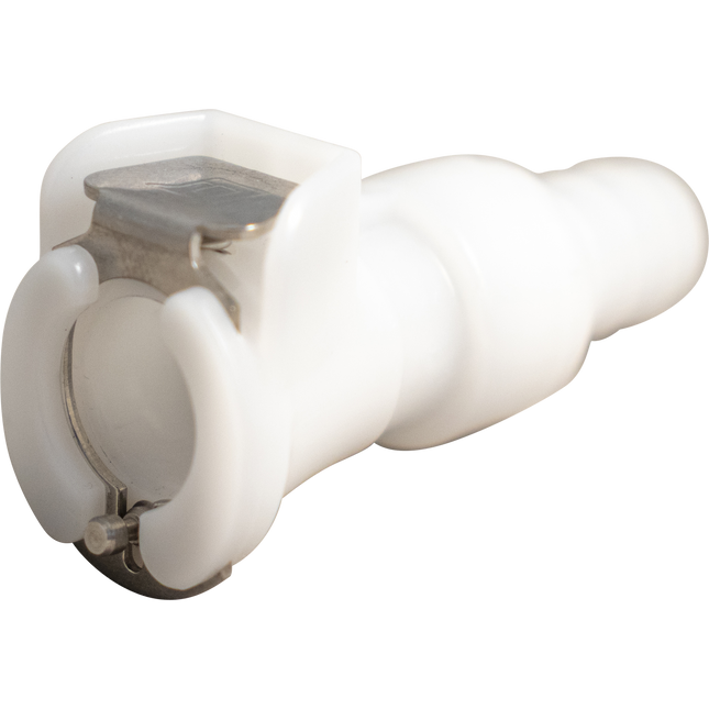 Beer & Gas Tubing Quick Disconnect -3/8 in Barb x Female Shut-off