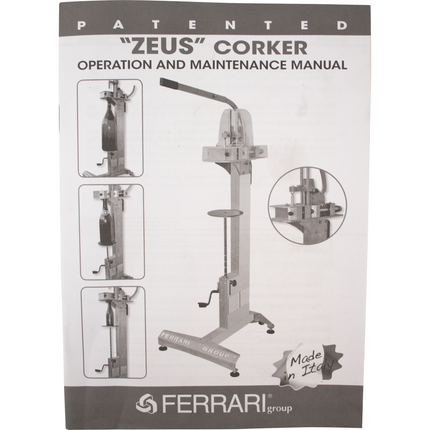 ZEUS Special 75 - Professional Manual Corker (Small to Large Format) - PLACEHOLDER