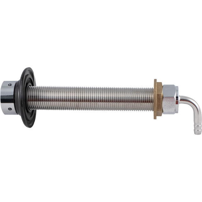 Intertap Faucet Shank - 6 in. Stainless Steel w/ nut and nipple