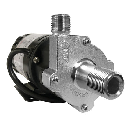Chugger Pump - High Temperature Stainless Steel - X-Dry - Center Inlet Threaded
