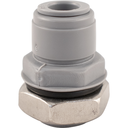 Duotight - 9.5mm (3/8) Bulkhead with 1/2 inch Male BSP and lock nut