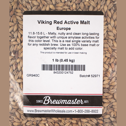 Malt - Viking Malt Red Active - Per Lb (Showroom Only)