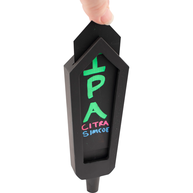 Chalkboard Tap Handle w/ Removable Insert