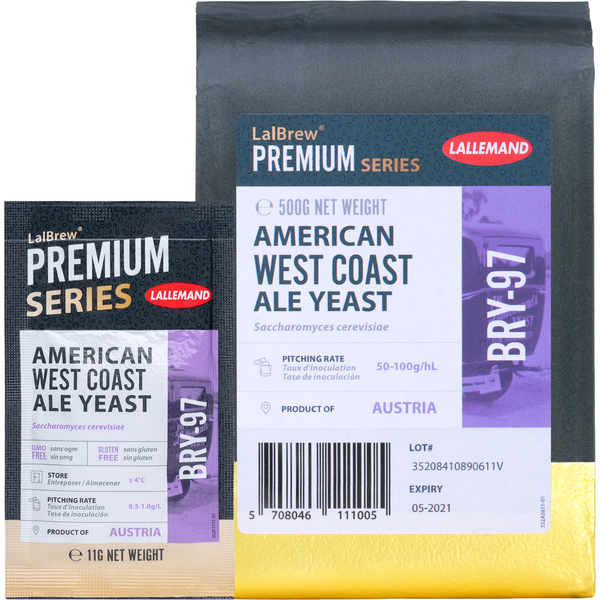 Lallemand | LalBrew® BRY-97 American West Coast Ale Yeast | Dry Beer Yeast