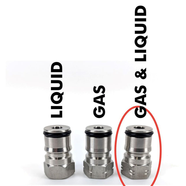 Universal Body Connect for Gas and Bev - Ball Lock