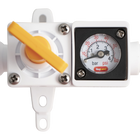 Duotight In-Line Plastic Regulator w/ Integrated Pressure Gauge (0-60 psi) - 8 mm