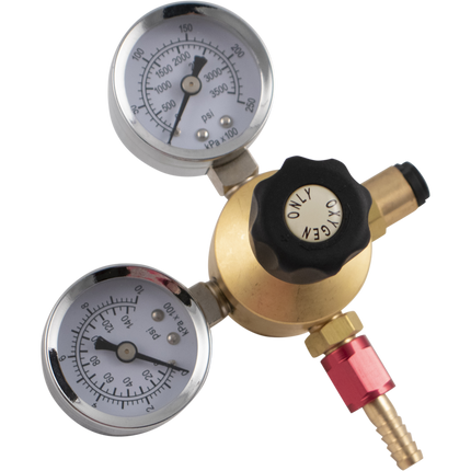 Dual Gauge Oxygen Regulator - For Disposable Tanks