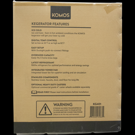 Komos Kegerator V2 with Komos Regulator - REFRIGERATOR ONLY