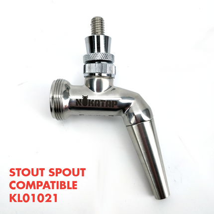 Nukatap Stealth Bomber Stainless Steel Faucet (Matte Black / Black Spout)