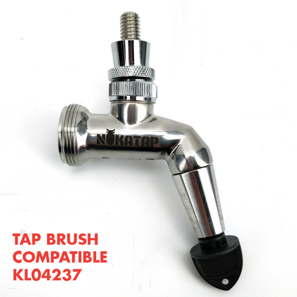 Nukatap Stealth Bomber Stainless Steel Faucet (Matte Black / Black Spout)