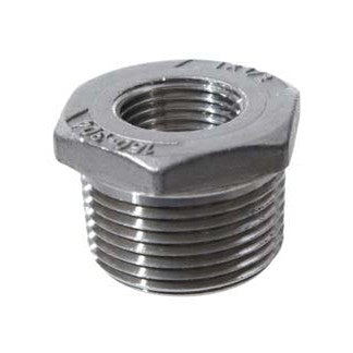 Stainless - 1 in MPT x 1/2 in FPT Bushing