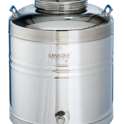 Sansone Stainless Fusti Tank - Eurowelded (Europa Model) - 75L
