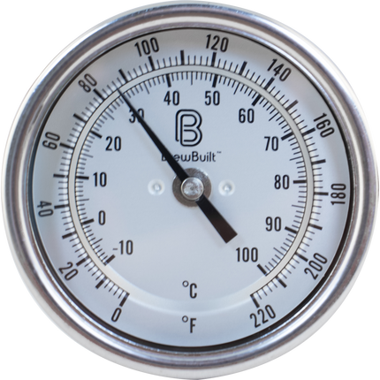 BrewBuilt 1.5 in. T.C. Thermometer - 6 in. length