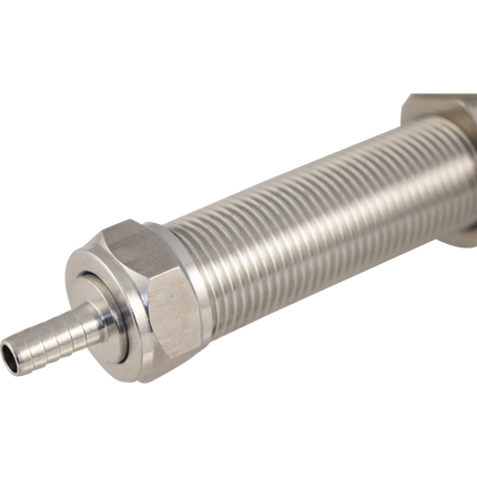 Faucet Shank - 4-1/8 in Stainless with Nut & Nipple