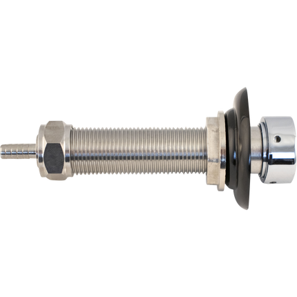 Faucet Shank - 4-1/8 in Stainless with Nut & Nipple