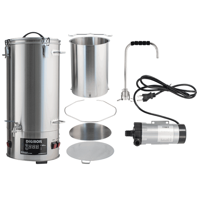 DigiMash w/ Pump Kit - DigiBoil 35L, Mash Upgrade and Recirculation Pump Kit - 220V