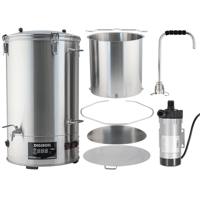 DigiMash w/ Pump Kit - DigiBoil 65L, Mash Upgrade and Recirculation Pump Kit - 220V
