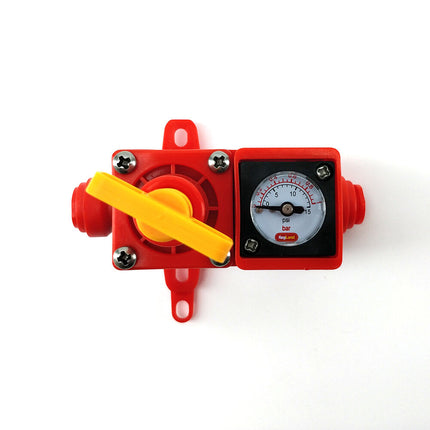 Blowtie 2 Diaphragm Spunding Valve - Adjustable PRV w/ Integrated Gauge (0-15 psi) - 8mm Duotight