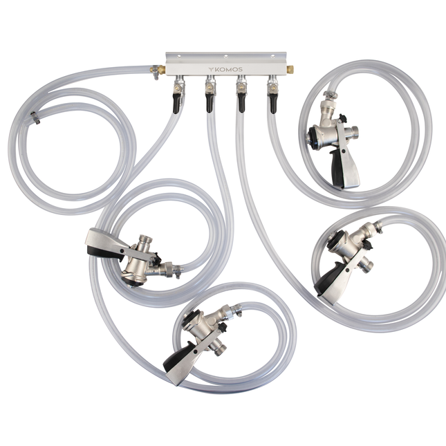 Komos Jockey Box Connection Kit - 4 Tap American Sanke D