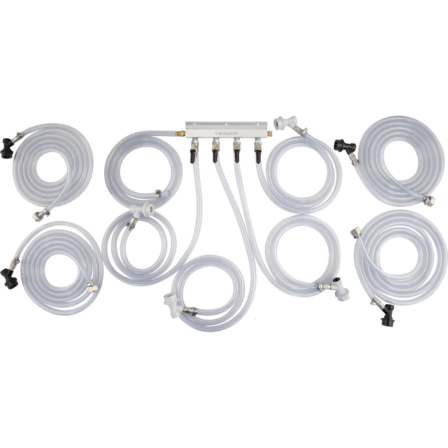 Komos Jockey Box Connection Kit - 4 Tap Ball Lock