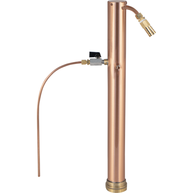 AlcoEngine - Copper Reflux Still w/ Barbs